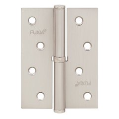 Завіса дверна Fuxia 100 * 2,5 (1 підшипник, сталь) матовий нікель (ліва) (12540) 12540 фото