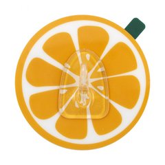 Крючок пластиковый Arino, Апельсин одинарный, силиконовая основа, оранжевый (57583) 57583 фото