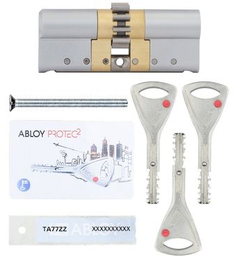Циліндр ABLOY PROTEC2 HARD MOD 83 мм (52Hx31) Ключ-Ключ 3KEY CY332 CGW Хром матовий ABL7000000458 фото
