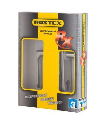 Фурнітура захисна ROSTEX EXСLUSIVE RX-40 fix-mov DIN PLATE 85мм Нерж.сталь_мат 22мм 40-50мм 3клас Ovalne/Exclusive NEREZ_MAT Комплект RST-4038797203 фото