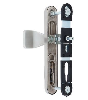 Фурнітура захисна ROSTEX EXСLUSIVE RX-40 fix-mov DIN PLATE 85мм Нерж.сталь_мат 22мм 40-50мм 3клас Ovalne/Exclusive NEREZ_MAT Комплект RST-4038797203 фото