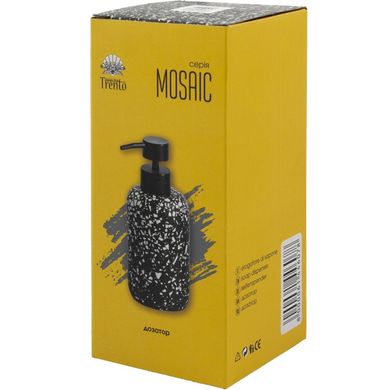 Дозатор жидкого мыла Trento Mosaic Black (61446) 61446 фото