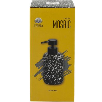 Дозатор жидкого мыла Trento Mosaic Black (61446) 61446 фото