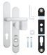 Фурнітура захисна ROSTEX EXСLUSIVE RX-40 fix-mov DIN PLATE 85мм Нерж.сталь_мат 22мм 40-50мм 3клас Ovalne/Exclusive NEREZ_MAT Комплект