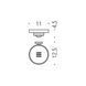 Colombo B5201 Nordic Мильниця натуральне скло (34802)