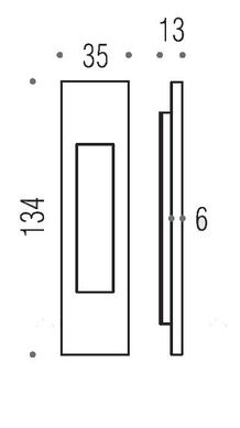 Ручка на раздвижные двери Colombo Design ID411, графит (48811) 48811 фото