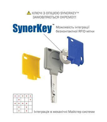 Циліндр MUL-T-LOCK INTERACTIVE+ XP 62 мм (31Lx31) Ключ-Ключ FLEX_CONTROL 3KEY+1KEY+1KEY+1KEY CAM30 Нікель сатин MTL-51275265 фото