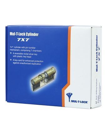 Циліндр MUL-T-LOCK DIN_KT 7x7 90 NST 40x50T TO_NC CAM30 VIP_CONTROL 1KEY+5KEY DND77_GREY 0767 BOX_C ML47000017827 фото