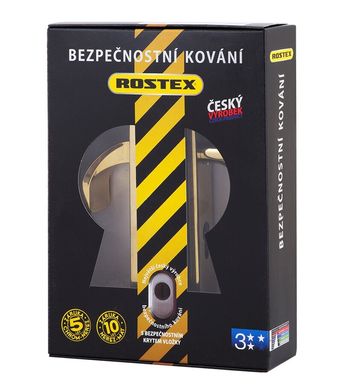 Фурнитура защитная ROSTEX 802 R fix-mov PZ PLATE 85мм Титан_PVD 38-55мм 3 класса Hranate/804 TI Комплект RST-4043778600 фото