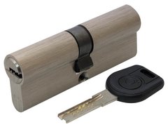 Циліндр дверний Вruno Security 40/40мм лазерний 80мм 5 ключів нікель (32834) 32834 фото