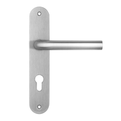 Ручка для дверей на планці MVM Під циліндр S-1119-85 нержавіюча сталь 6101077 фото
