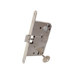 Механизм для межкомнатных дверей AGB Art. B010155006 с ключом Mediana никель (5958) 5958 фото