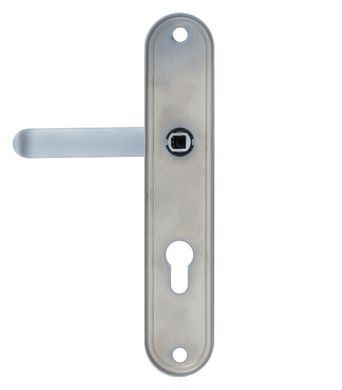 Фурнітура захисна ROSTEX DECOR R fix-mov DIN PLATE 85мм Хром_сатин 23мм 40-45мм 4клас Ovalne/Baryt CR_SAT Комплект RST-4042047803 фото
