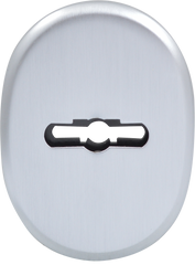 Декоративная накладка Azzi fausto круглая под сувальдный ключ матовый хром (53191) 53191 фото