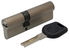 Циліндр дверний Вruno Security 35/55мм лазерний 90мм 5 ключів нікель (32838) 32838 фото