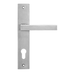 Ручка для дверей на планці MVM Під циліндр S-1135-85 нержавіюча сталь 6101081 фото