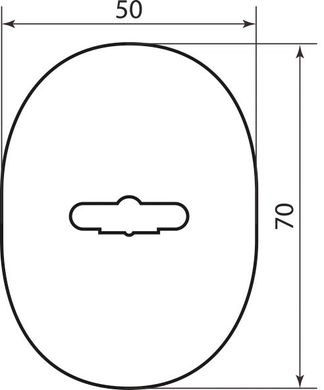 Декоративна накладка Azzi fausto кругла під сувальдний ключ матовий хром (53191) 53191 фото