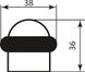 Дверний стопор Colombo Design CD 112 матовий хром (4001)