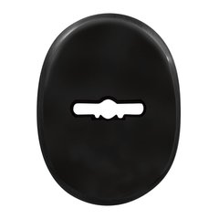 Декоративная накладка круглая под сувальдный ключ черный (53192) 53192 фото