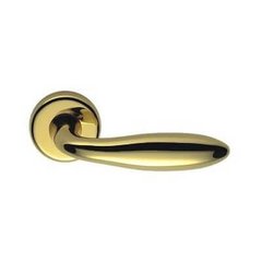Дверна ручка Colombo Design Mach HPS Титан з накладками під ключ на планці (4372), Титан/Золото
