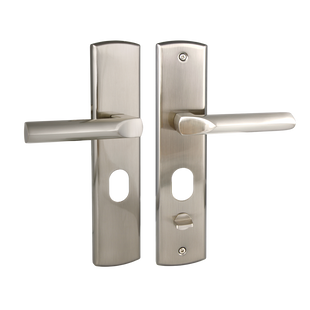 Ручка для металевих дверей MVM Forte MD-1000L матовий нікель 6101060 фото