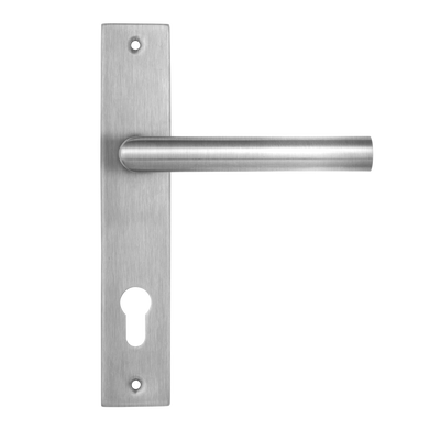 Ручка для дверей на планці MVM Під циліндр S-1136-85 нержавіюча сталь 6101084 фото