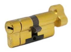 Дверной цилиндр HardLock K-серия 90мм (45х45Т) Золотой (ключ-тумблер) HL417 фото