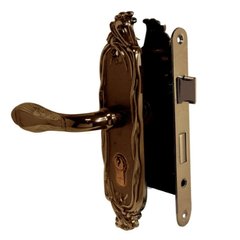 Комплект RDA Antique Collection AC-46Y55 матова антична латунь ключ + замок 968-45 + циліндр 70мм 5 ключів (26024) 26024 фото