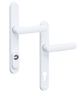 Фурнитура защитная ROSTEX PROFILE_PRO Z mov-mov DIN PLATE 92мм Фарба_била 19 5мм 42-48мм Exlcusive WHITE Комплект RST-4063870497 фото