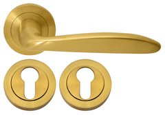 Дверна ручка RDA Stella з накладками під ключ матове золото (11215) 11215 фото