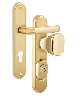 Фурнитура защитная ROSTEX DECOR R fix-mov DIN PLATE 72мм Титан_PVD_мат 23мм 40-45мм 4клас Ovalne/Baryt TI_MAT Комплект RST-4042548303 фото