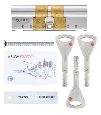 Цилиндр ABLOY PROTEC2 MOD 82 мм ( 36x46 ) Ключ-Ключ 3KEY CY322 CAM30 Хром полированный ABL7000002966 фото