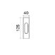 Ручка для розсувних дверей Fimet 3663A F15 антрацит (53908), Антрацит