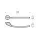 Тримач рушників Colombo Design Melo B1211 (2865)