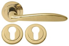 Дверна ручка RDA Stella з накладками під ключ титанове золото (11213) 11213 фото