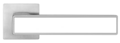 Ручка для дверей на розетці MVM A-2015/E20 матовий хром з білою вставкою 6101039 фото