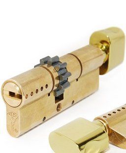 Циліндр MUL-T-LOCK INTERACTIVE+ XP 110 мм (65x45T) Ключ-Тумблер 3KEY CGW Латунь / Латунь полірована MTL7000020238 фото