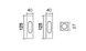Ручка для розсувних дверей Fimet 3663AC F03 матова бронза комплект (33287), Бронза