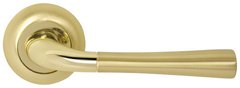 Дверна ручка Firenze Luxury Valencia полірована латунь/матова латунь R ф/з (33118) 33118 фото