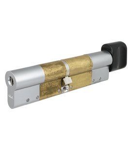 Циліндр ABLOY PROTEC2 MOD 117 мм (56x61T) Ключ-Тумблер 3KEY CY323 CAM30 Хром матовий / Чорна фарба ABL7000017765 фото