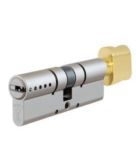 Циліндр MUL-T-LOCK ClassicPro XP 115 мм (50x65T) Ключ-Тумблер 5KEY CAM30 Нікель сатин / Латунь полірованнаяM MTL7000017843 фото