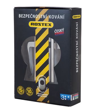 Фурнитура защитная ROSTEX *ASTRA R mov-mov DIN PLATE 85мм Хром_полирований 22мм 38-55мм 3 класса Astra CR Комплект RST-4039250103 фото