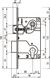 Механізм для міжкімнатних дверей AGB Centro B010255003 латунь 85мм (438)