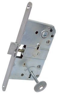 Механизм с ключом АRT DOOR M90K матовый хром 90мм (13291) 13291 фото