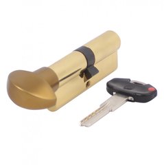 Циліндр дверний Securemme 3200POL40401X5 К2 40/40 мм 5 ключів + 1 монтажний ключ полірована латунь/ручка бронза (Для ТОВ Юммакс АРМА) 49676 фото