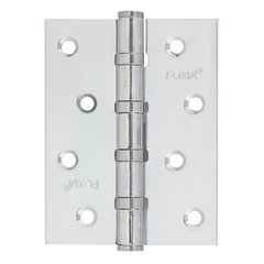 Завіса дверна Fuxia 100 * 2,5 (4 підшипника, сталь) хром (10082) 10082 фото