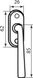 Ручка оконная Stilo античная латунь квадрат 7мм (36686), Латунь античная