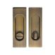 Ручка на раздв. дверь Fimet 3663AR F03 мат бронза (комплект) (33285), Бронза