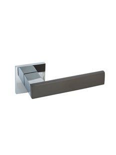 Ручки дверные Rich-Art Топаз 6391 R25 MSB \ CP графит\хром Rich-Art 1174 фото