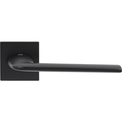 Дверная ручка на розетте Comit Lucy Q матовый черный (розетта 6мм) 58412 фото